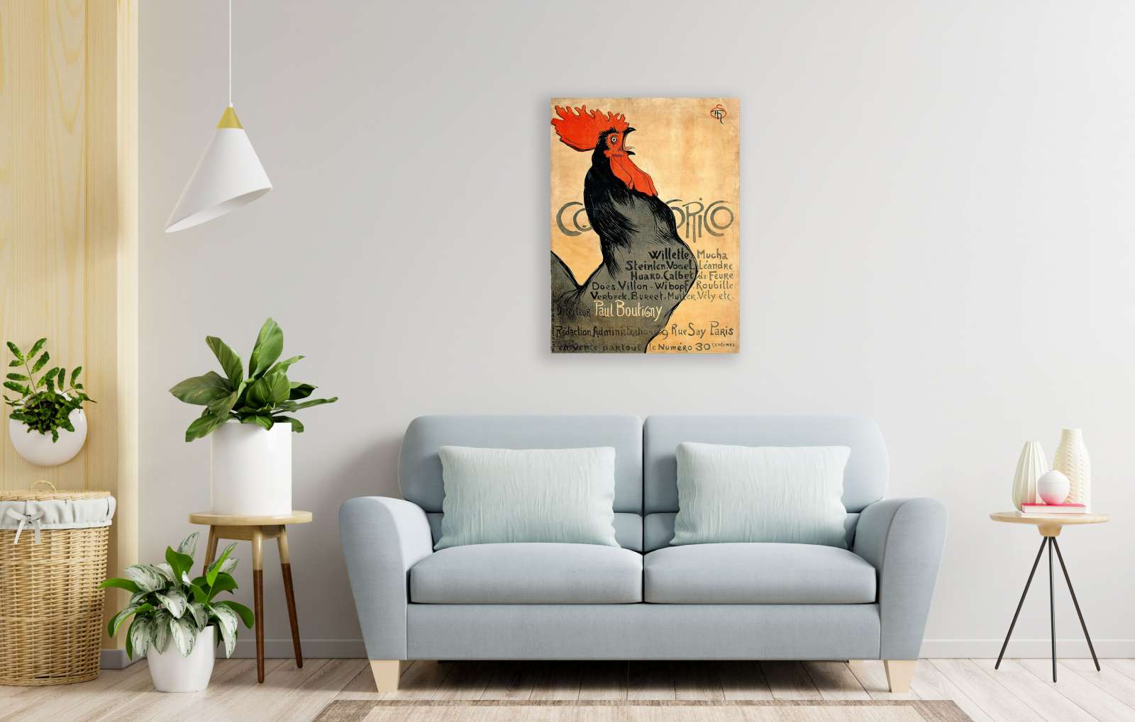 Retro reklaminis plakatas „Cocorico“