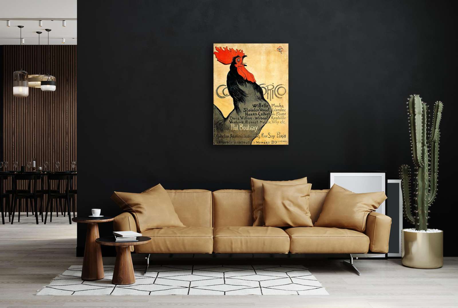 Retro reklaminis plakatas „Cocorico“