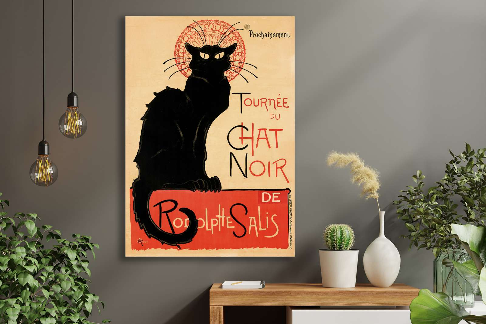 Retro reklaminis plakatas „Chat noir“