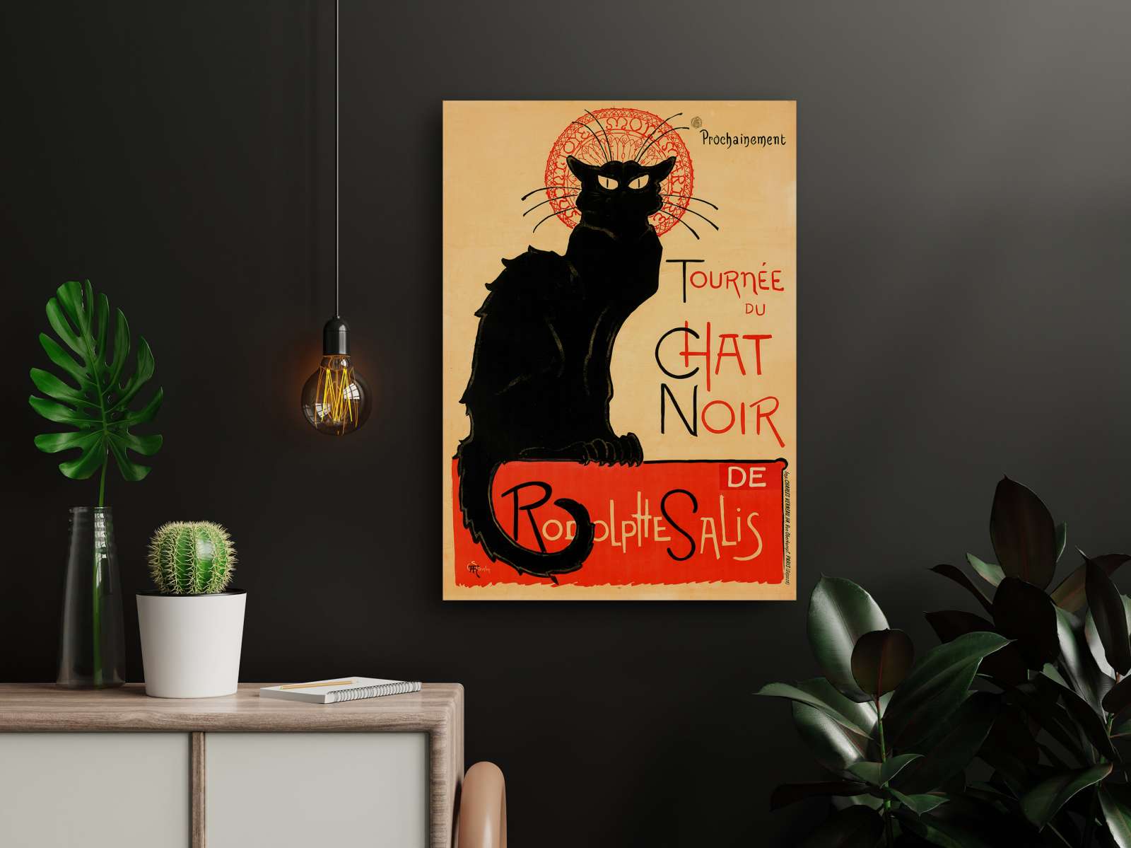 Retro reklaminis plakatas „Chat noir“