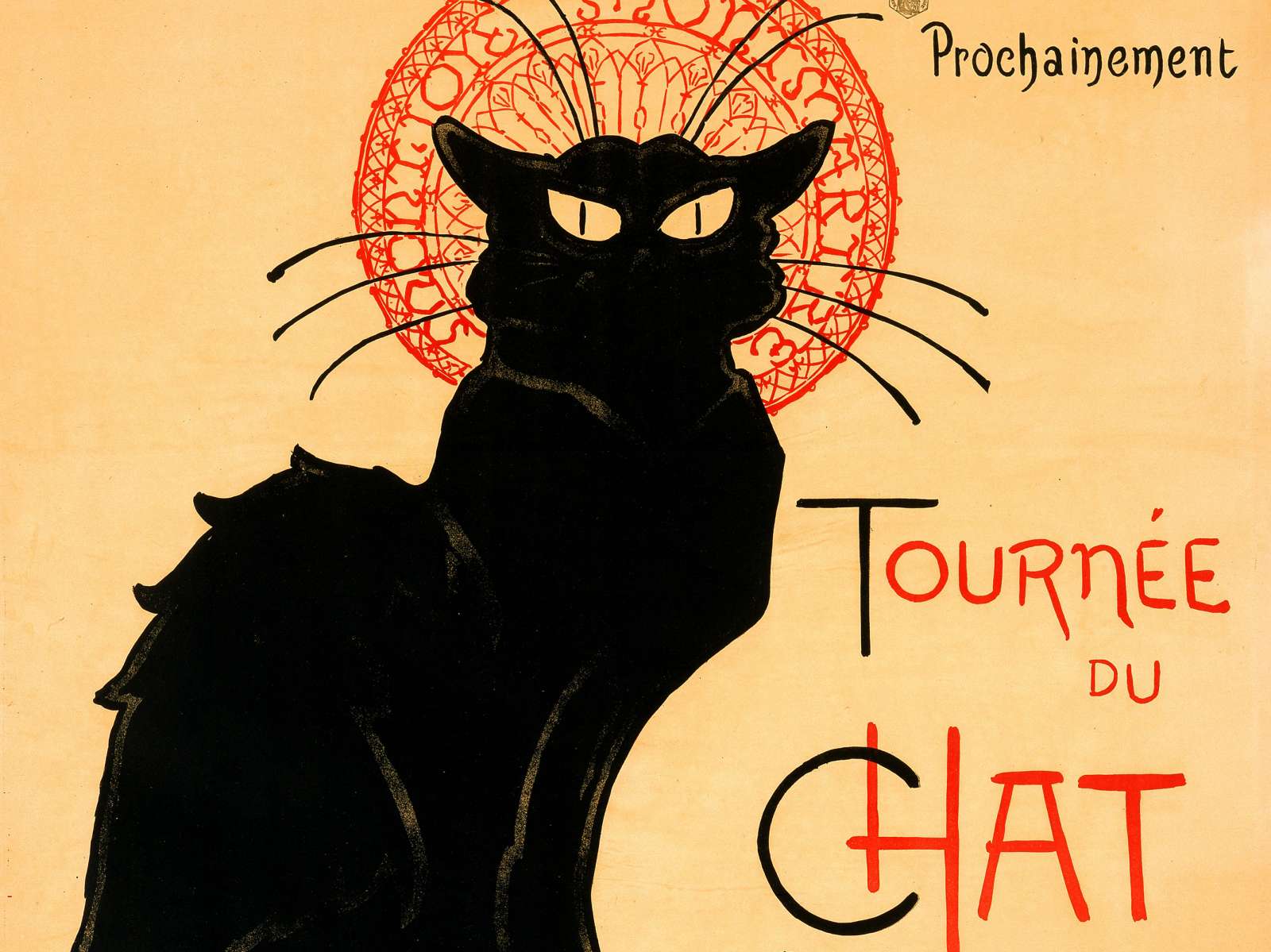 Retro reklaminis plakatas „Chat noir“