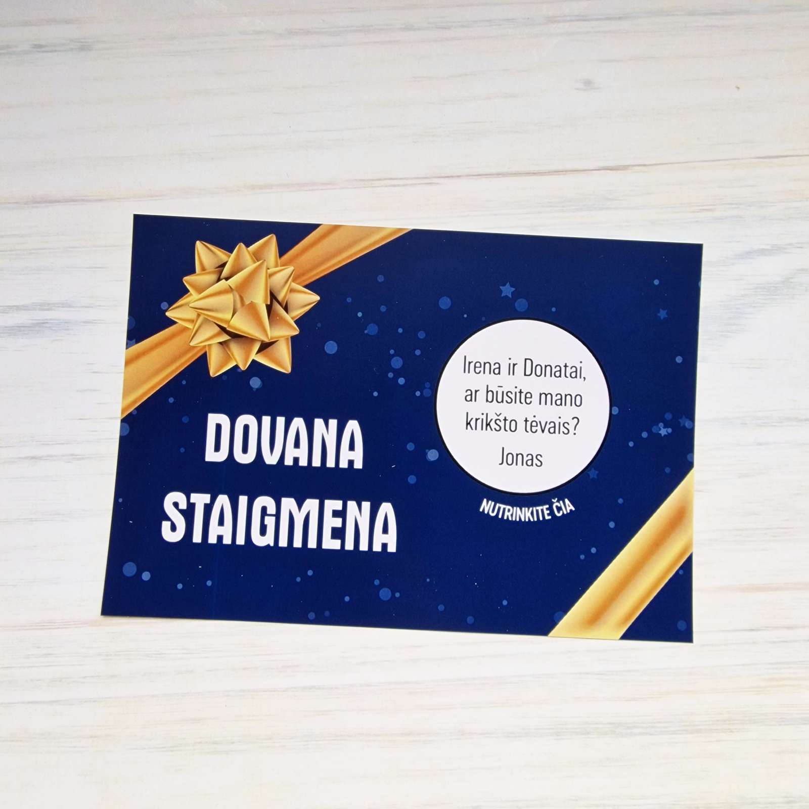 Nutrinamas bilietas - dovanų kuponas