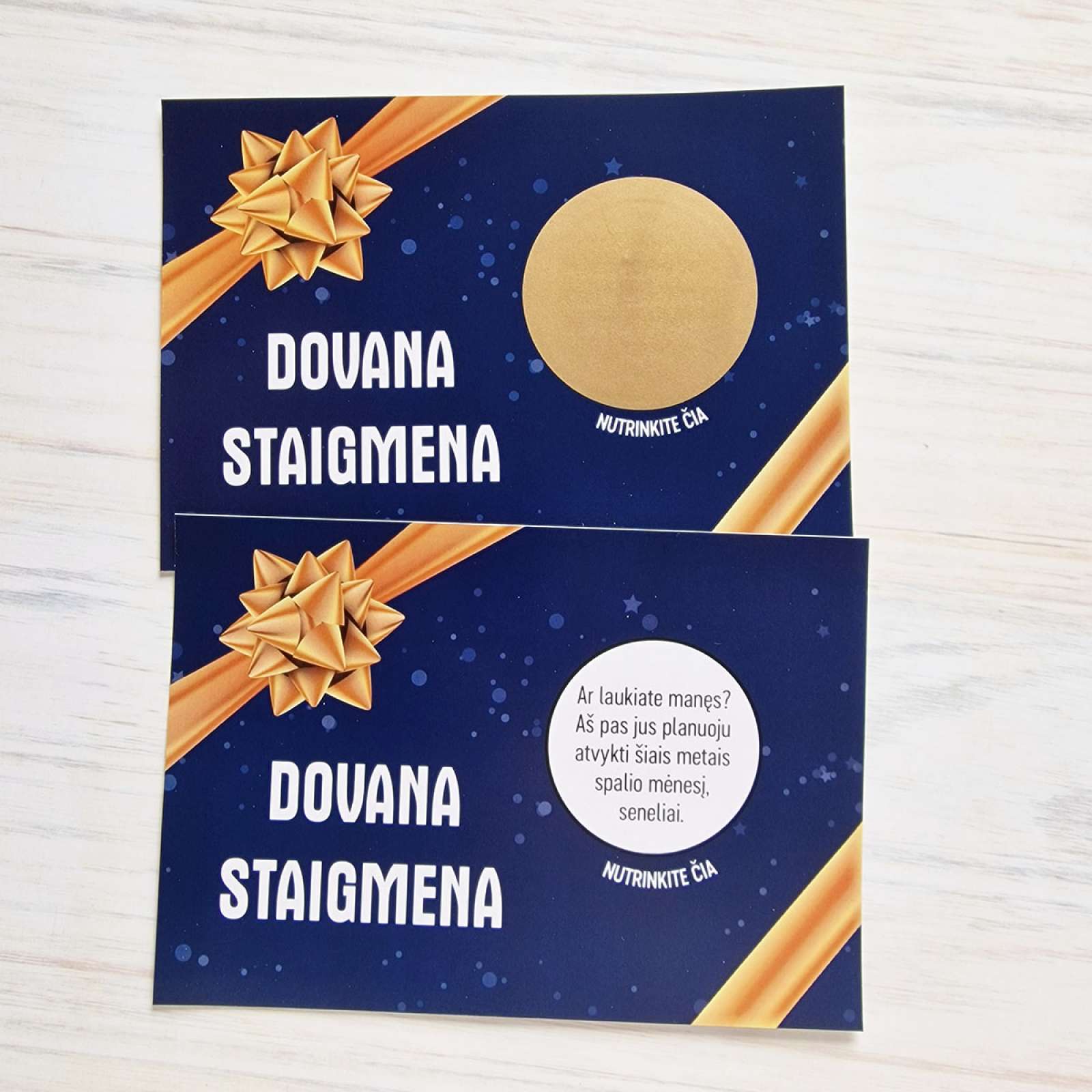 Nutrinamas bilietas - dovanų kuponas