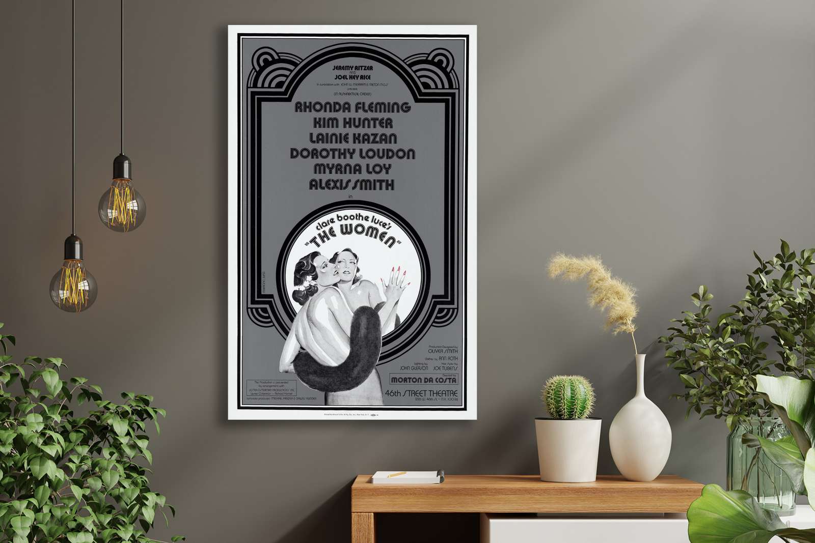 Retro miuziklo plakatas „Moterys“