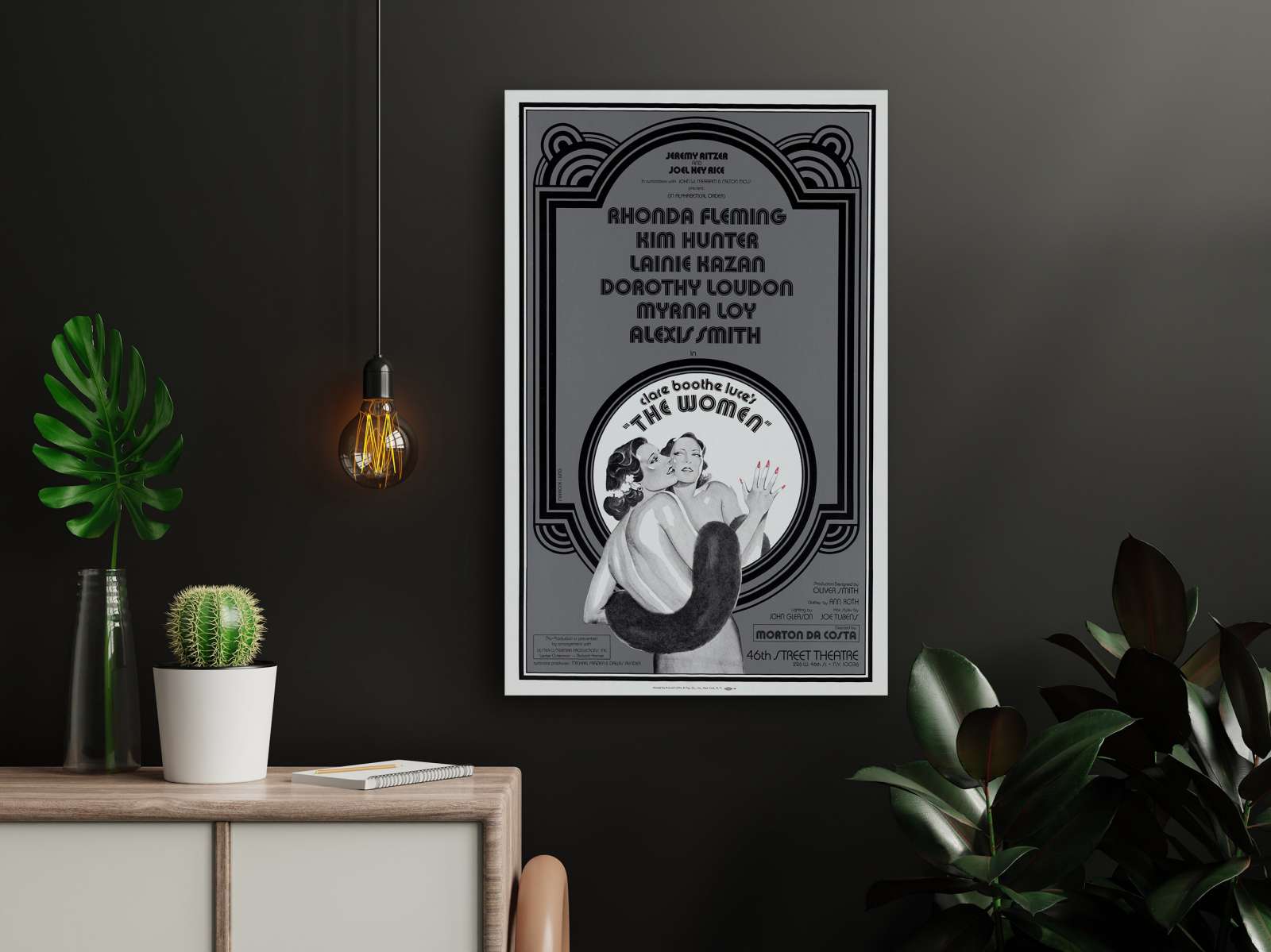 Retro miuziklo plakatas „Moterys“