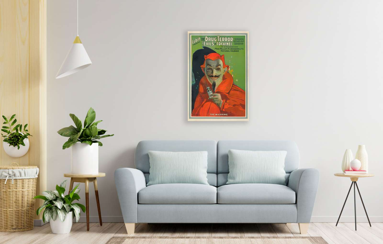 Retro plakatas „The Drug Terror“