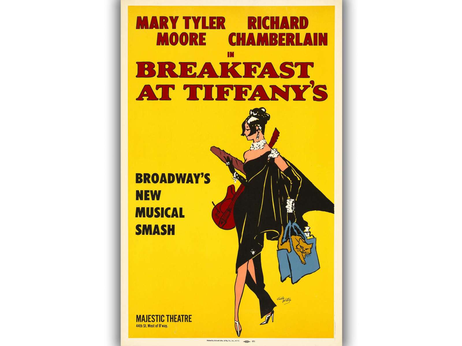 Retro holivudo filmo plakatas „Breakfast at Tiffany's“