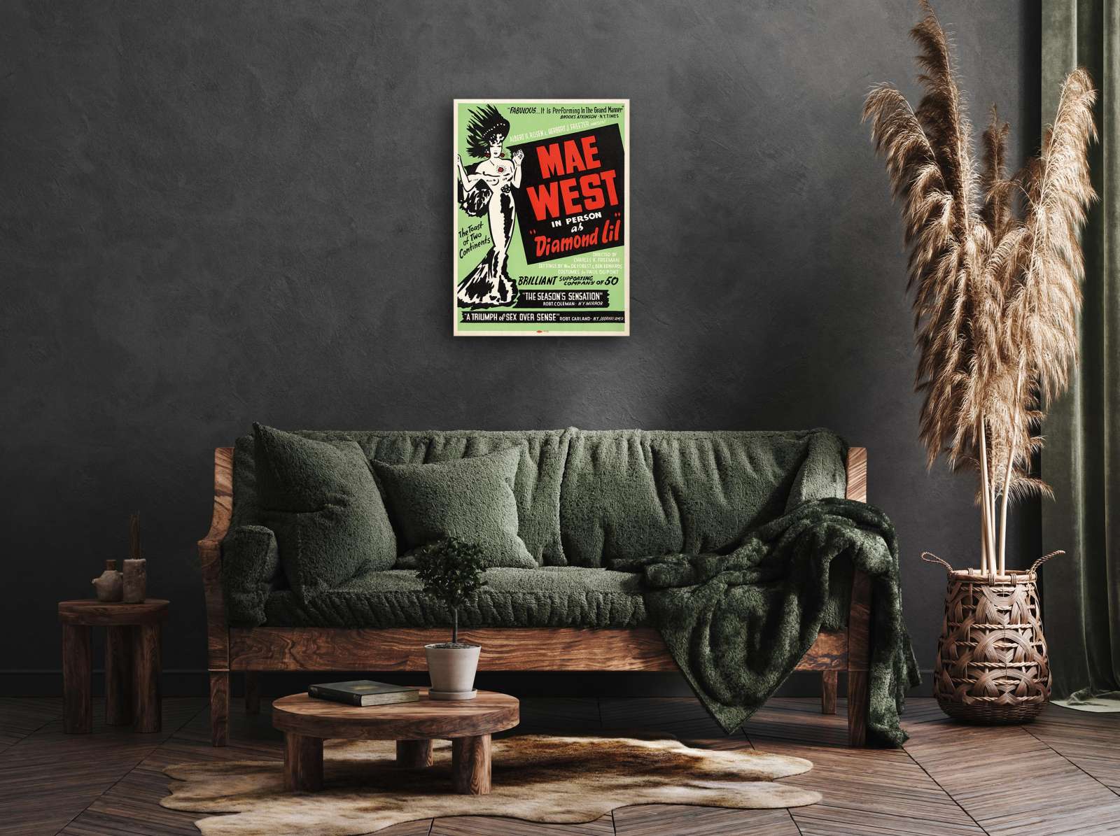 Retro holivudo filmo plakatas „Mae West in Diamond Lil“