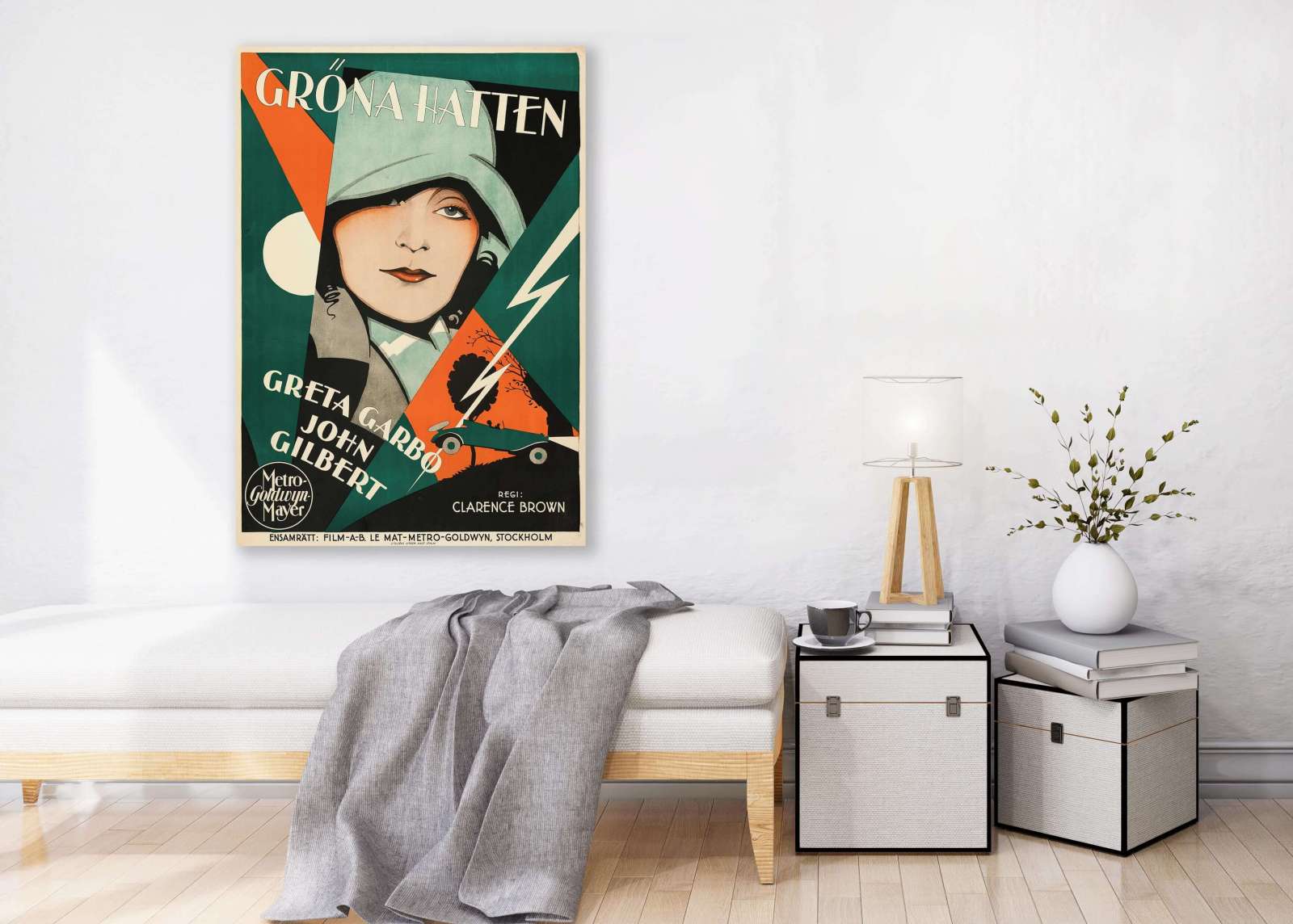 Retro holivudo filmo plakatas „Greta Garbo in A Woman of Affairs“