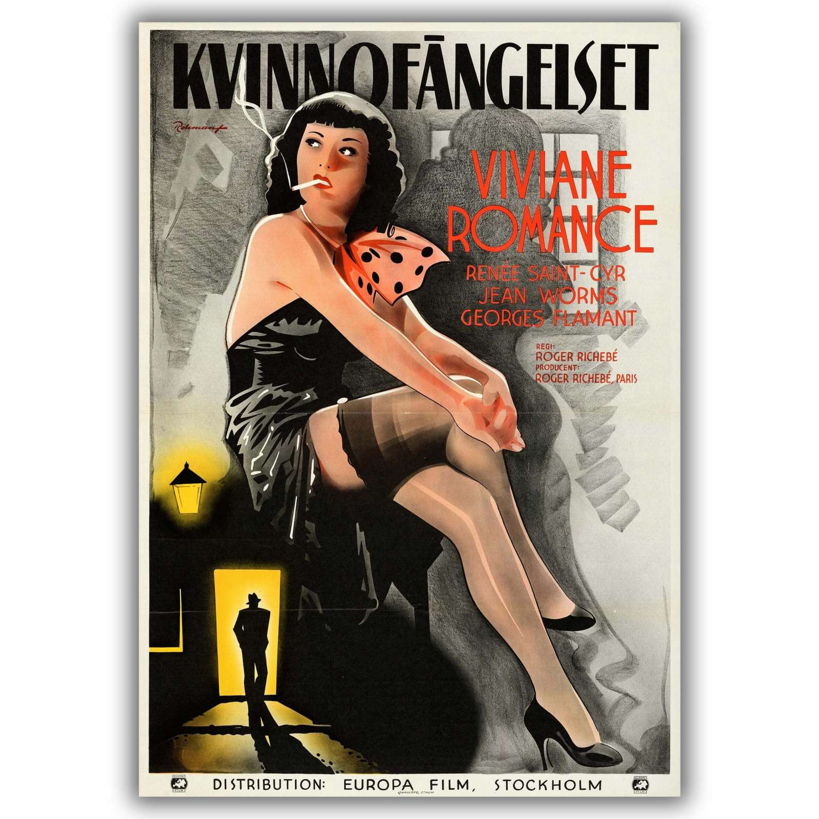 Retro holivudo filmo plakatas „Marked Girls“