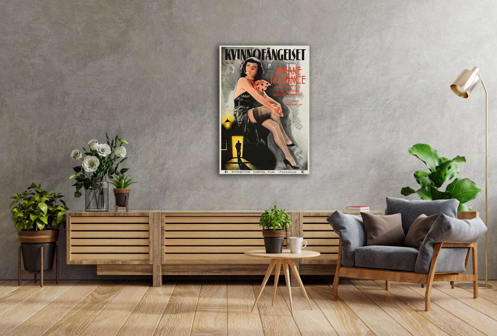 Retro holivudo filmo plakatas „Marked Girls“