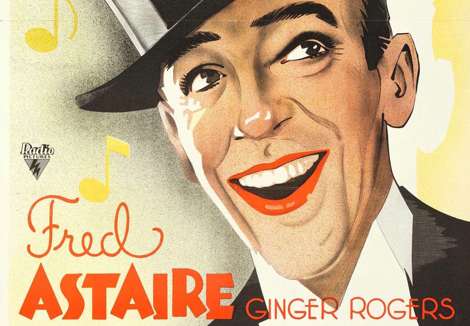 Retro holivudo filmo plakatas „Fred Astaire in The Gay Divorcee“