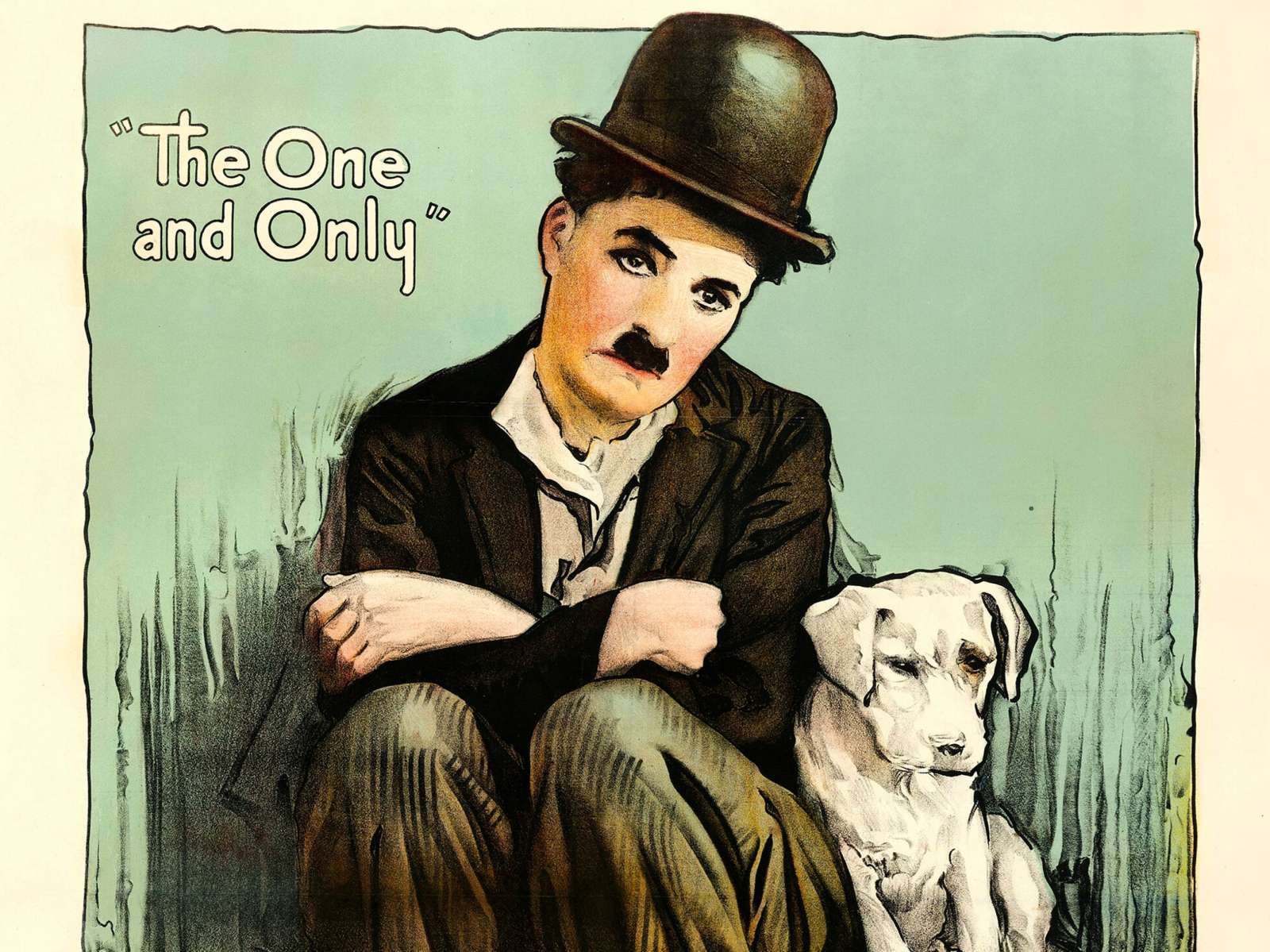 Retro holivudo filmo plakatas „Charlie Chaplin in A Dog's Life“