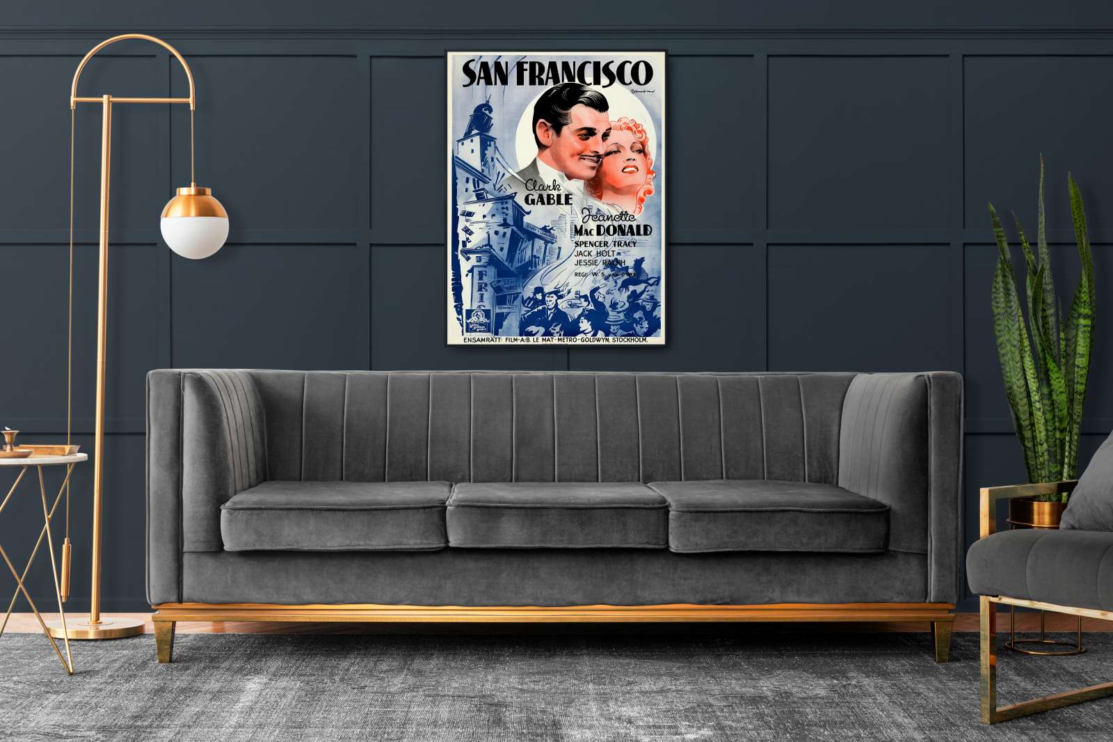 Retro holivudo filmo plakatas „San Francisco“