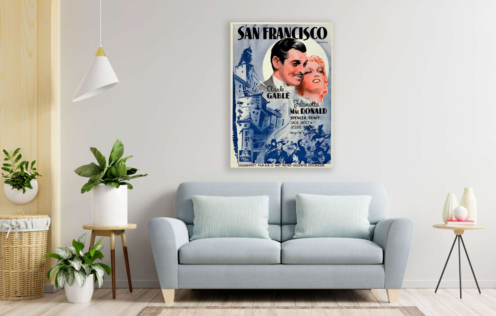 Retro holivudo filmo plakatas „San Francisco“