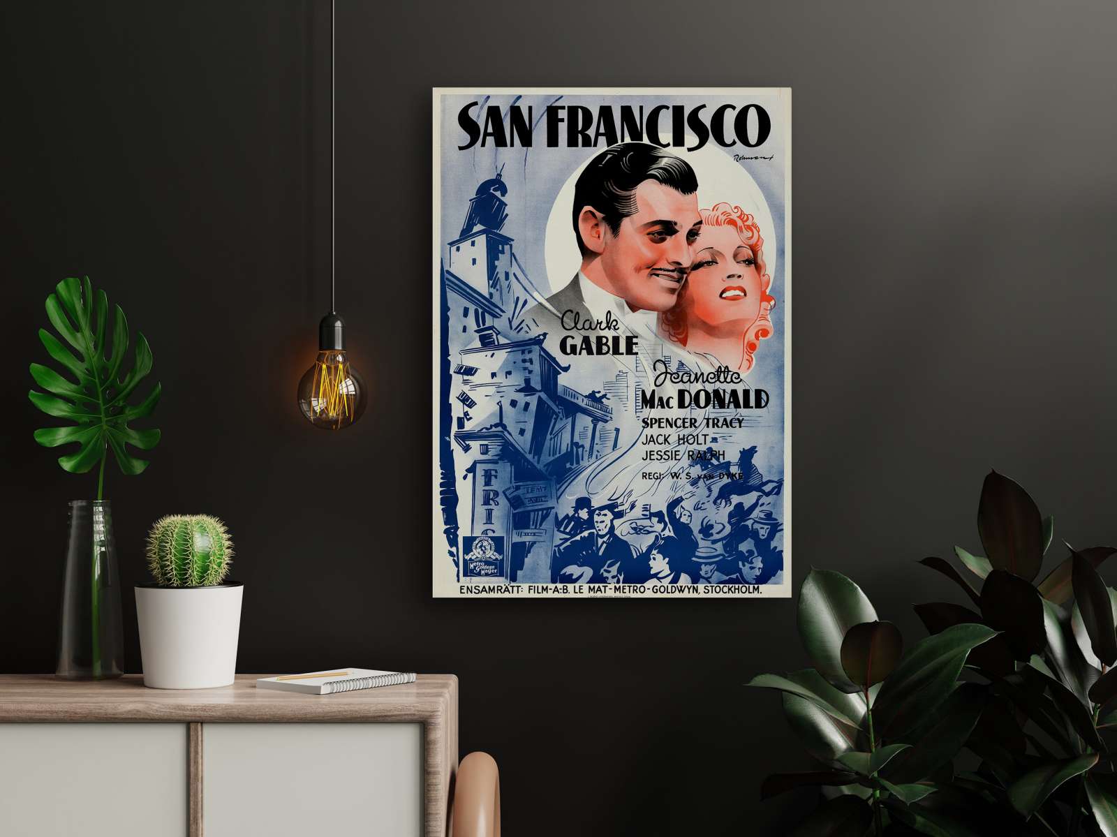 Retro holivudo filmo plakatas „San Francisco“