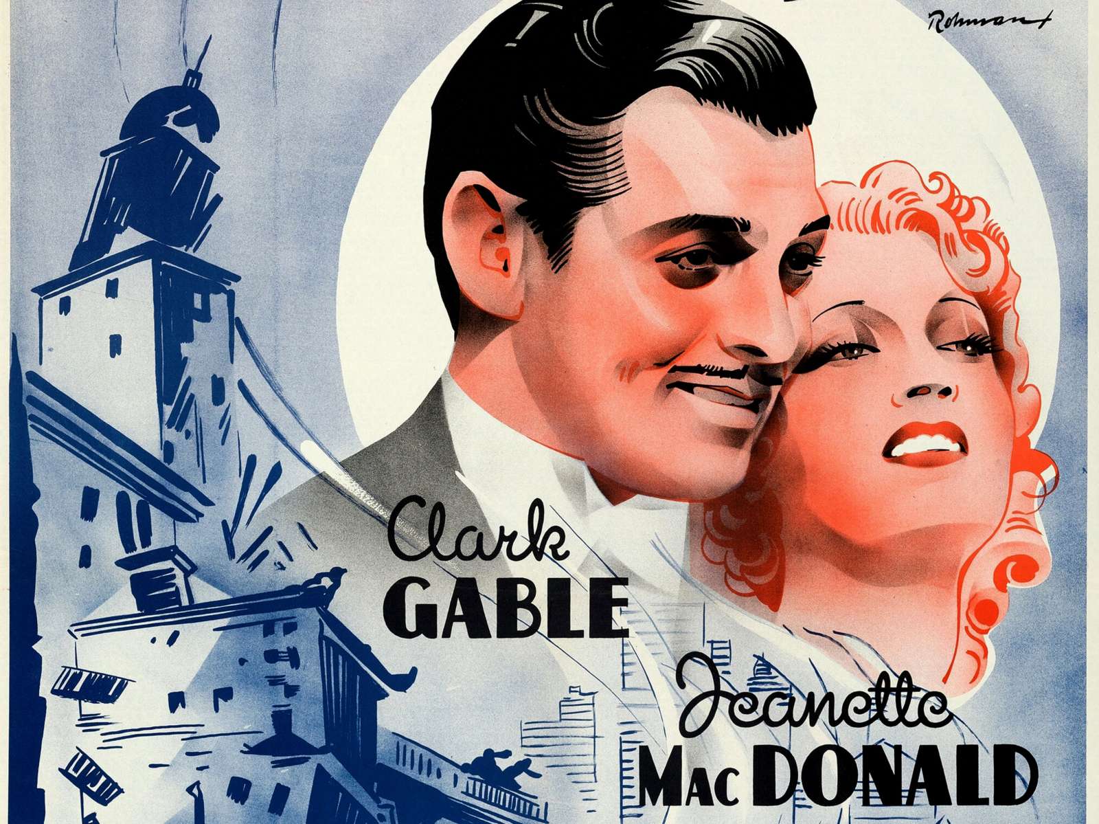 Retro holivudo filmo plakatas „San Francisco“