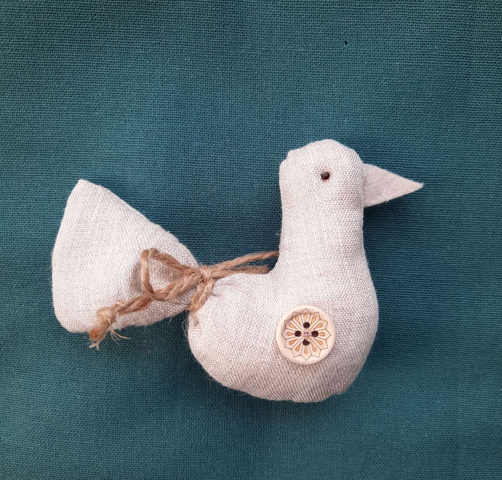 Lininiai rankų darbo paukšteliai nr. 3