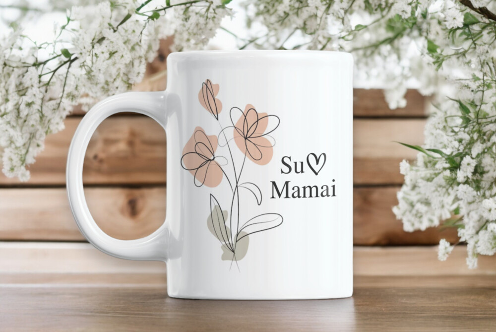 Standartinis puodelis „Su meile, Mamai“