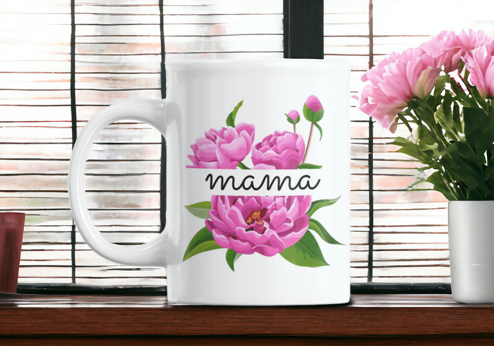 Standartinis puodelis su bijūnais „Mama“