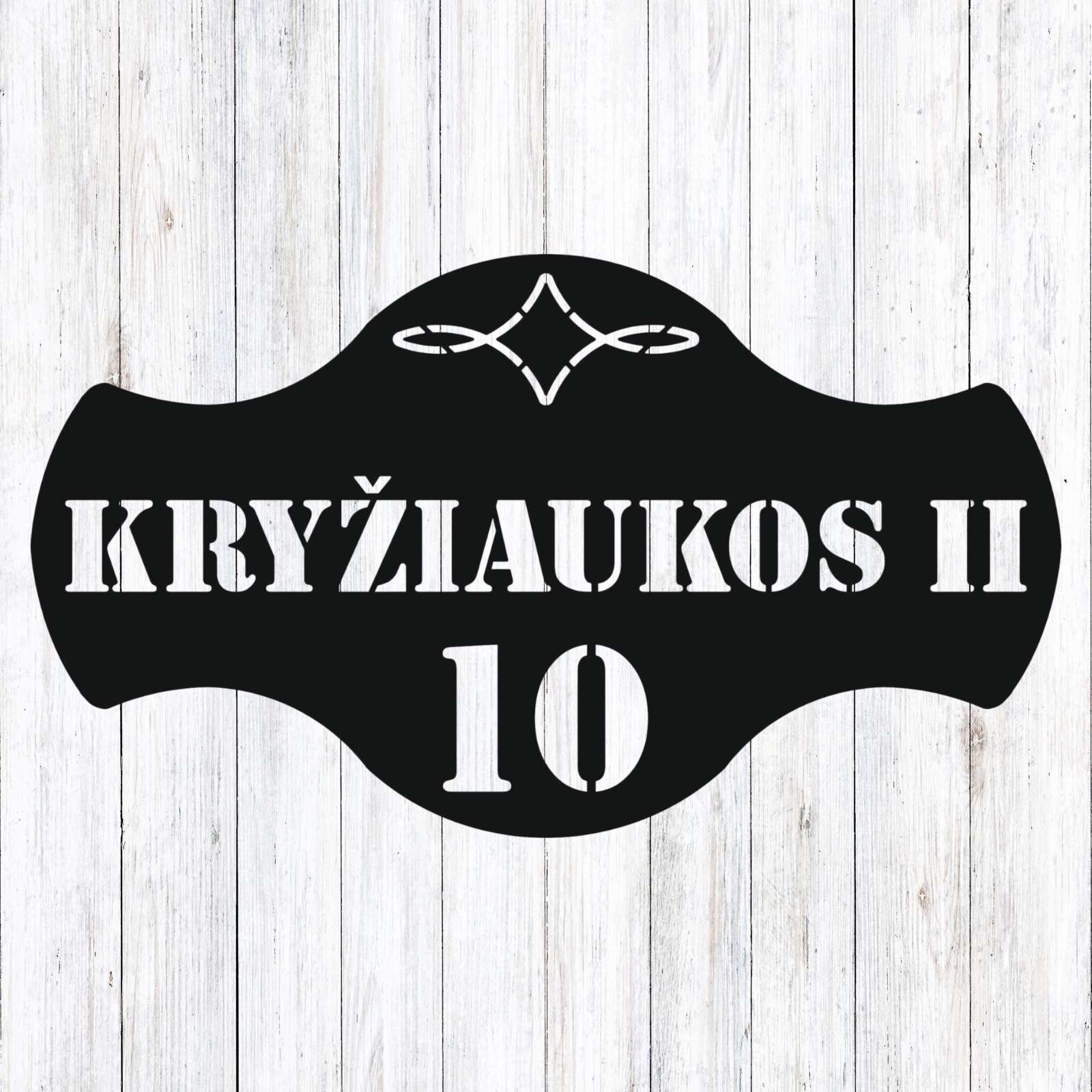 AKP adreso lentelė: 60 cm x 34 cm