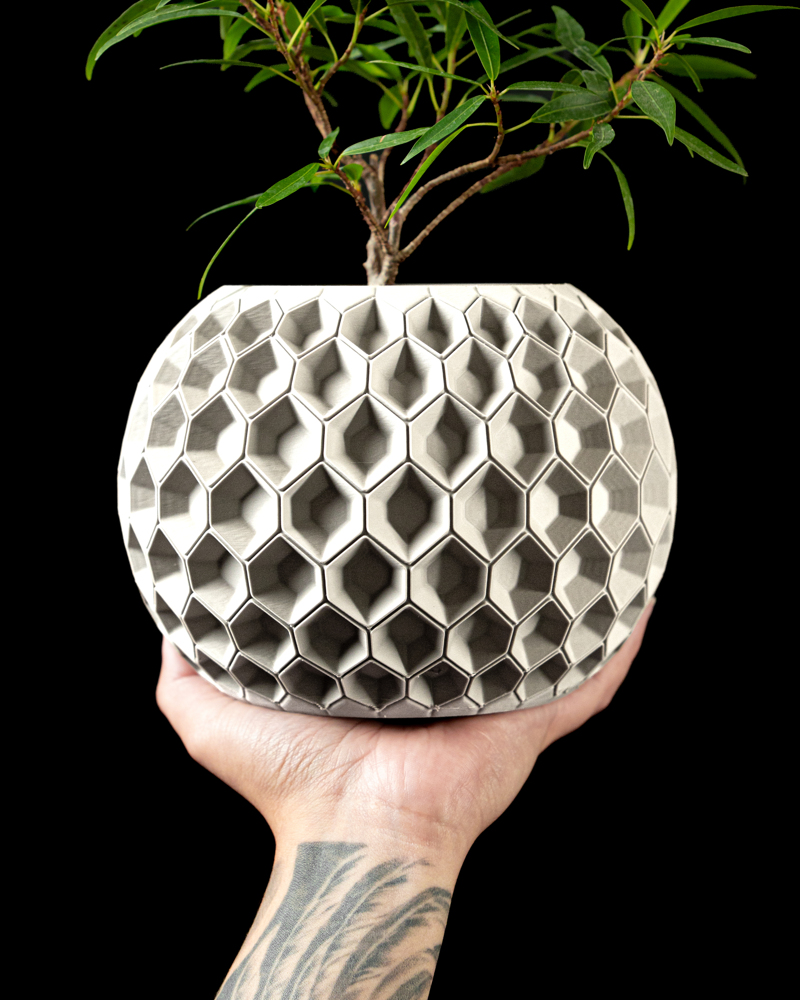 Vazonas HEXA 02 3D PLA