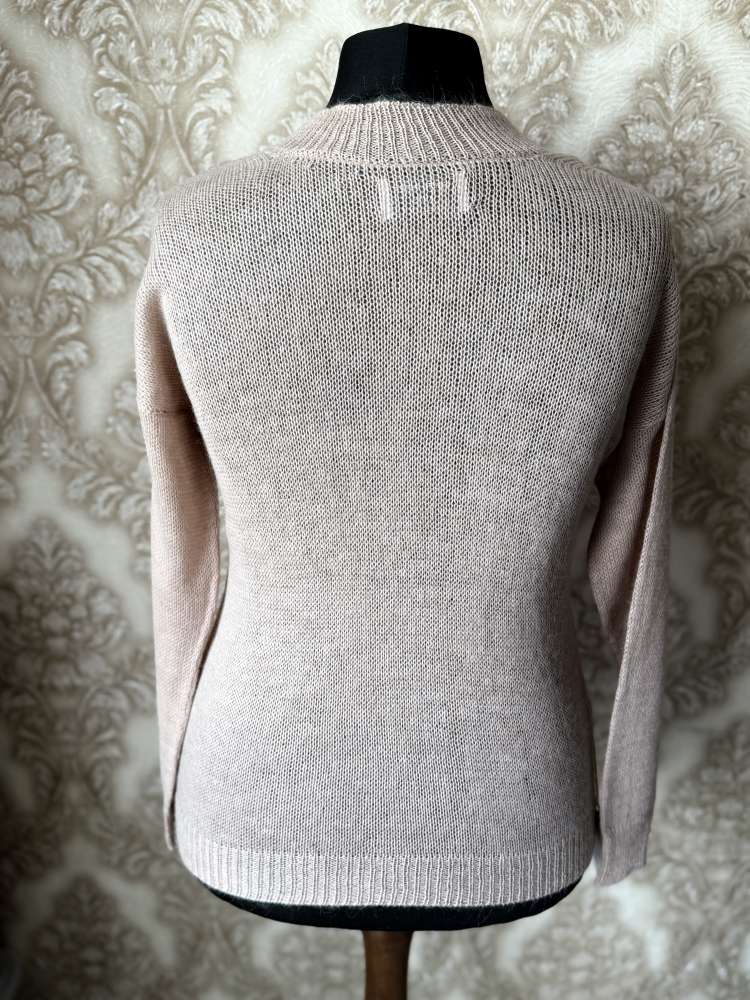 Megztas plonas moheros megztinis kreminės spalvos M arba L/XL dydis GP-1654