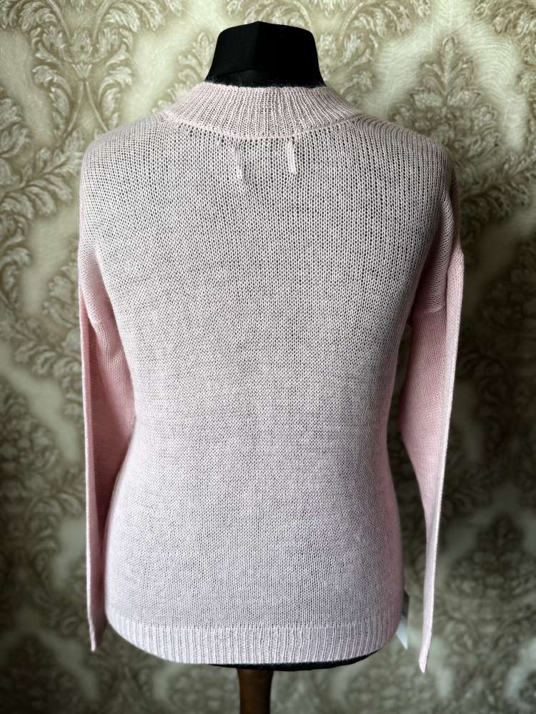 Megztas plonas moheros megztinis pudros spalvos M arba L/XL dydis GP-1655