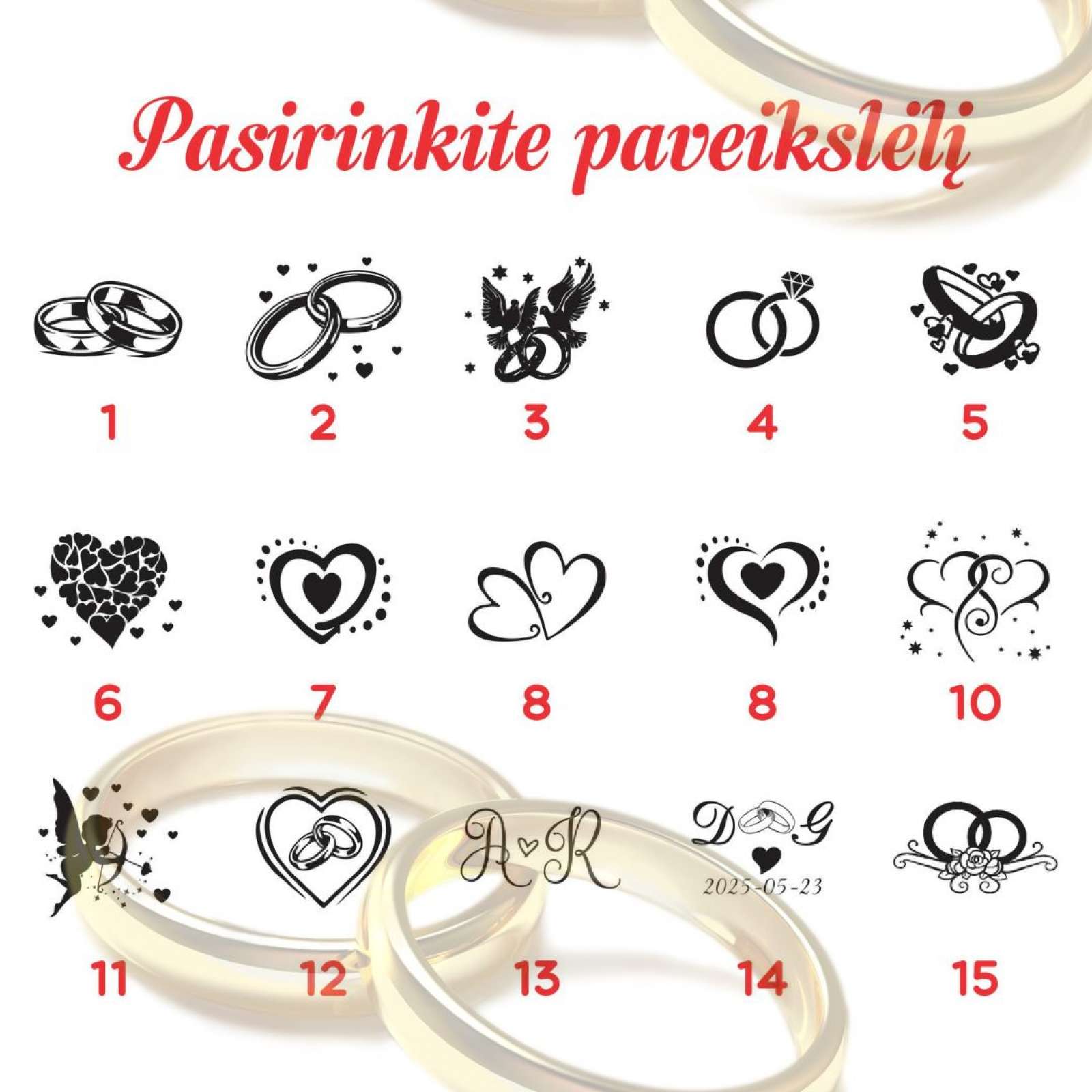 Vestuvinės taurės