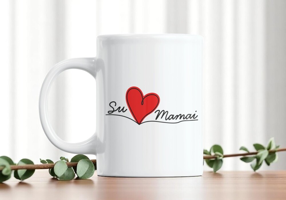 Standartinis puodelis „Su meile, Mamai“