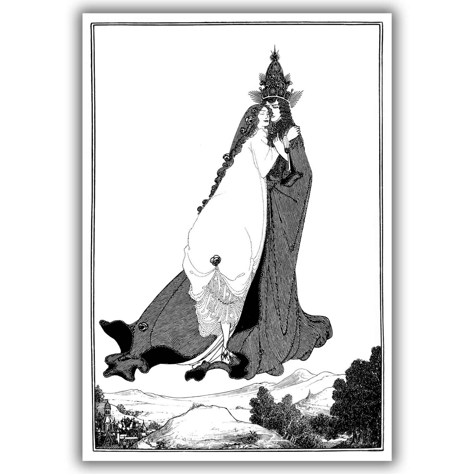 Plakatas „Šventoji Limos rožė“, Aubrey Vincent Beardsley (1904)