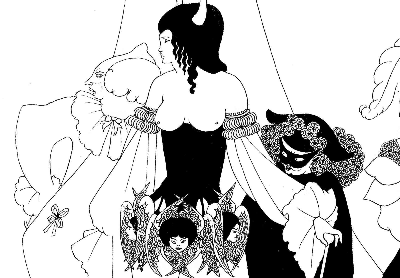 Plakatas „Raudonosios mirties kaukė“, Aubrey Vincent Beardsley (1894)