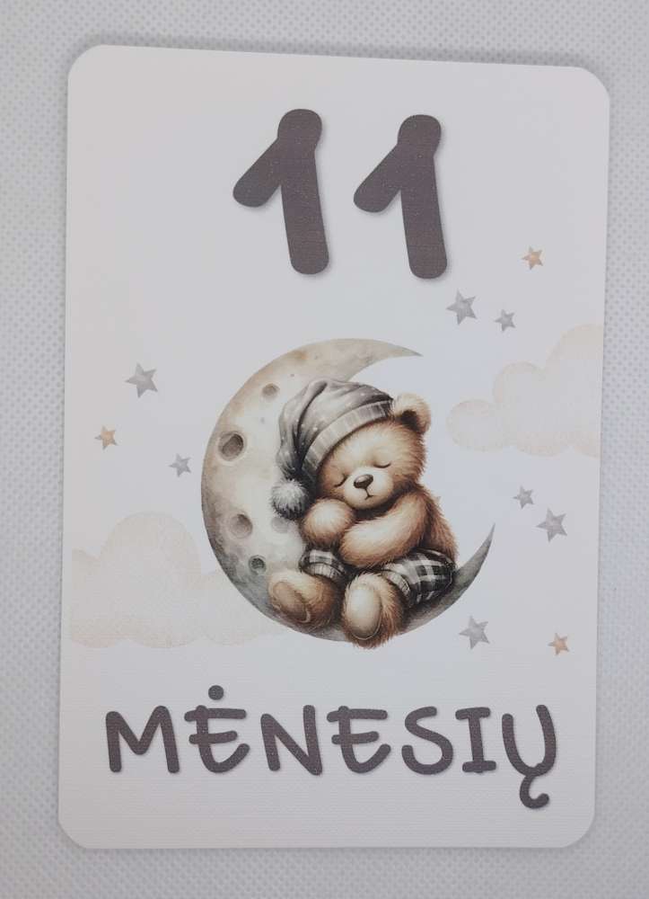 Mėnesių kortelės naujagimiui
