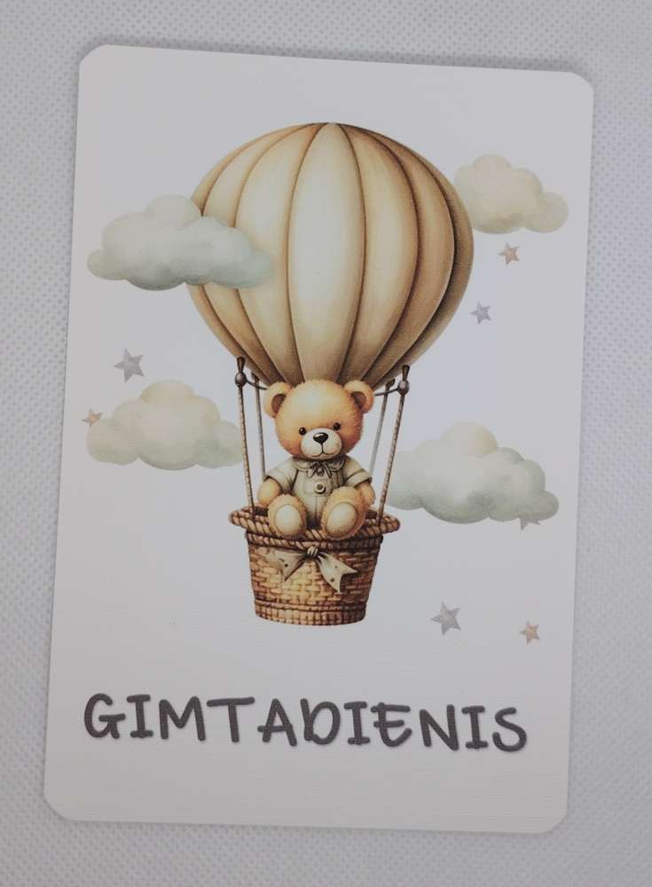 Mėnesių kortelės naujagimiui