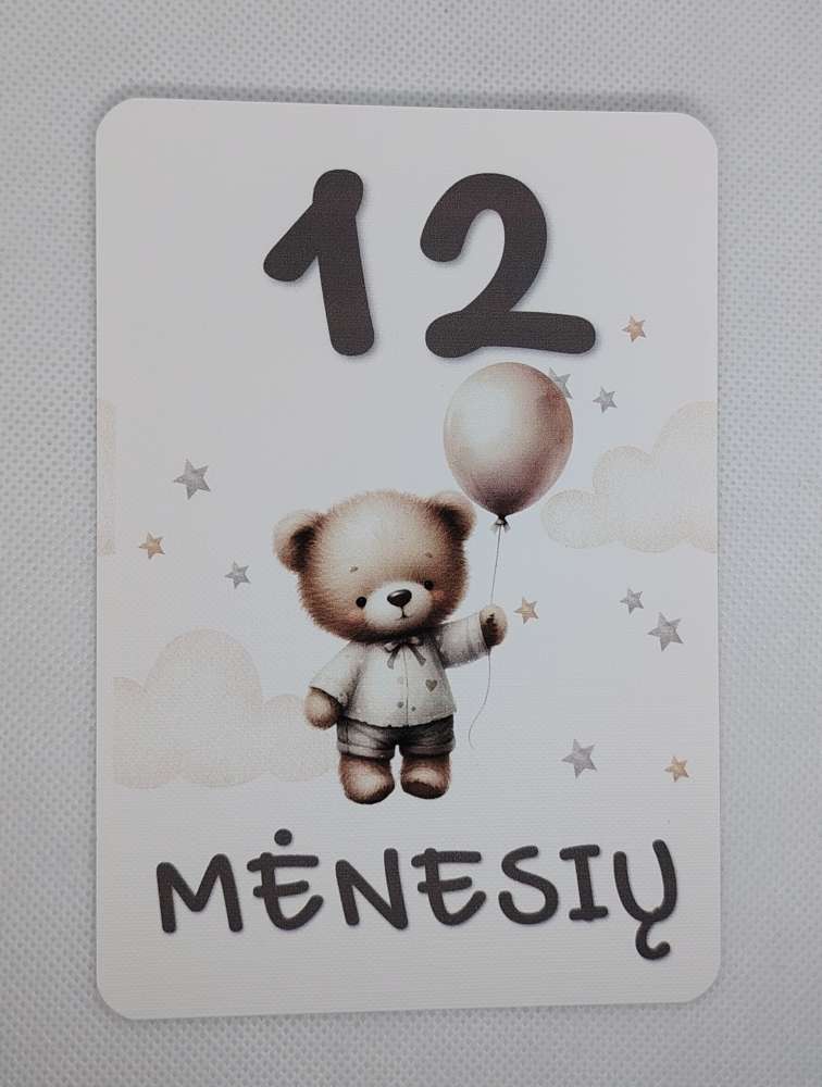 Mėnesių kortelės naujagimiui