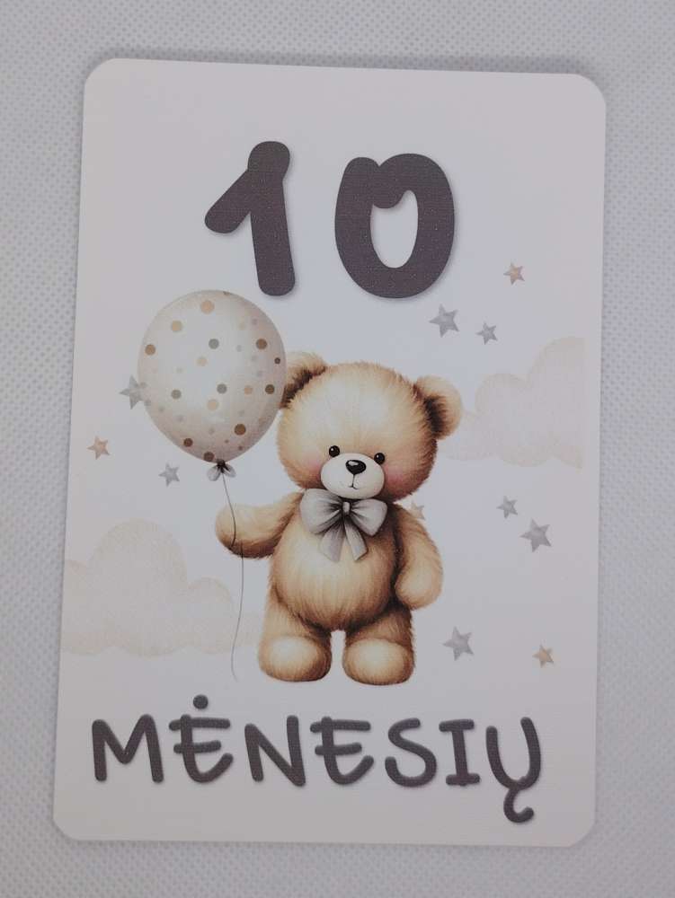 Mėnesių kortelės naujagimiui