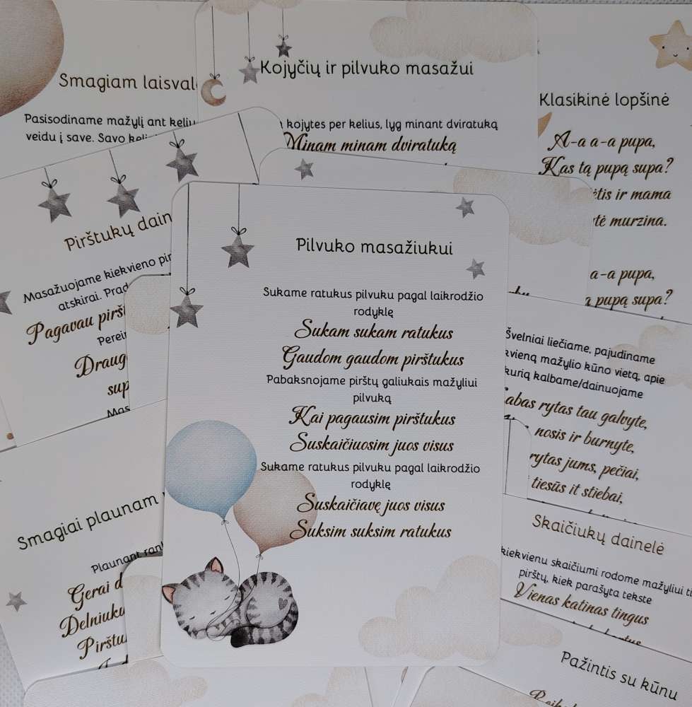 Kūdikio žaidinimų kortelės