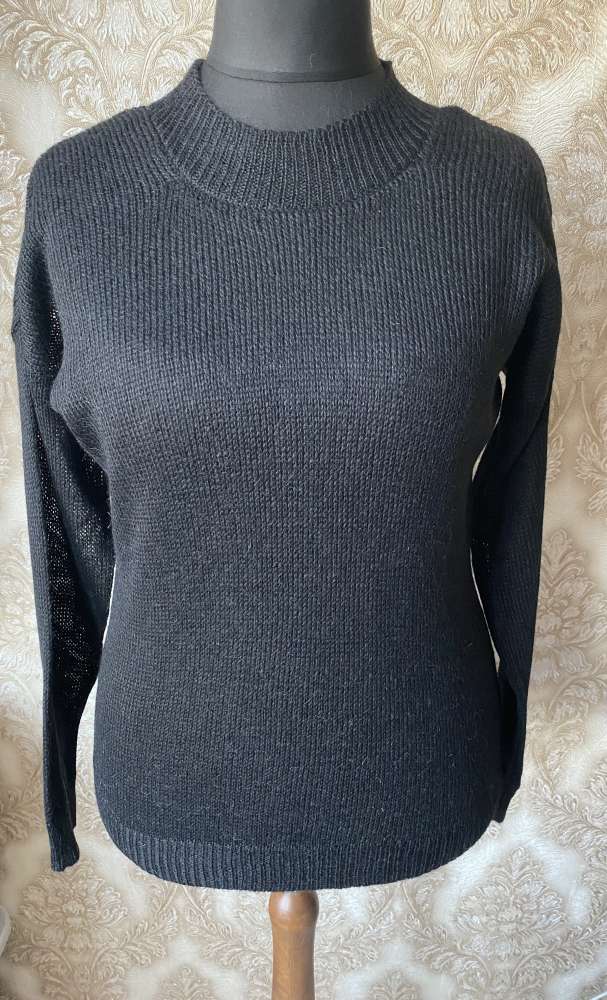 Megztas plonas moheros megztinis juodos spalvos L/XL dydis GP-1642