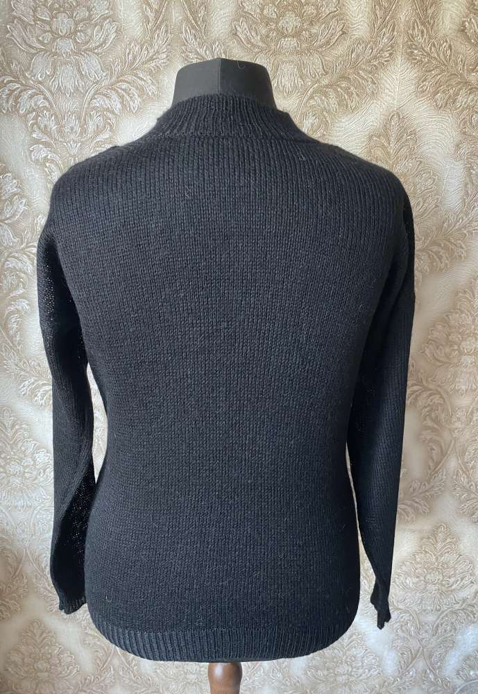 Megztas plonas moheros megztinis juodos spalvos L/XL dydis GP-1642