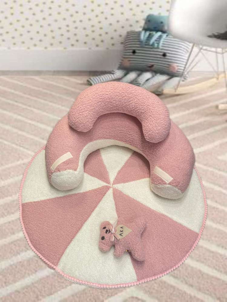 SĖDINUKAS su apvaliu kilimėliu ,,Teddy ledinukas,,