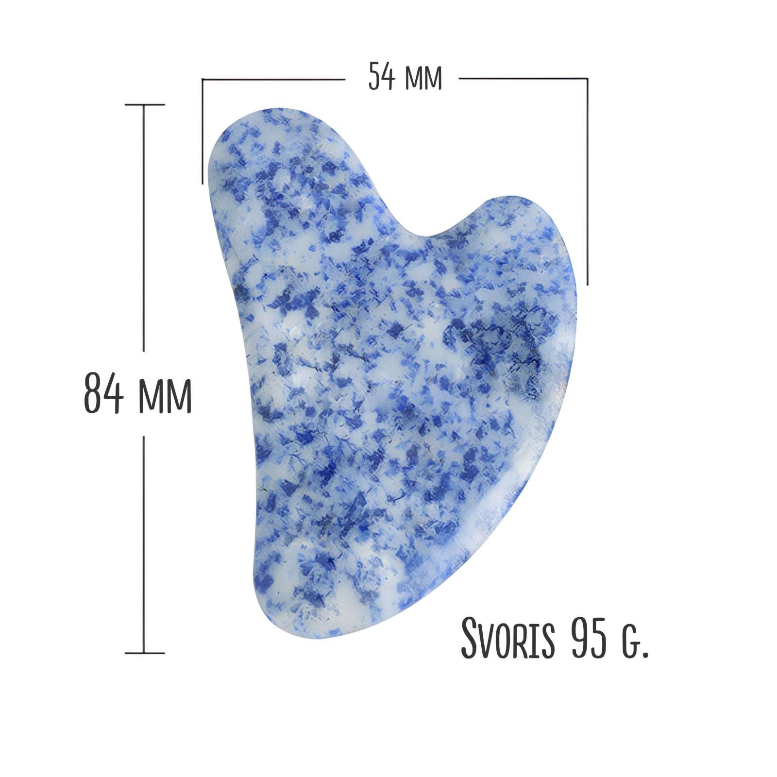Sodalito Gua Sha – stilinga dovana draugei