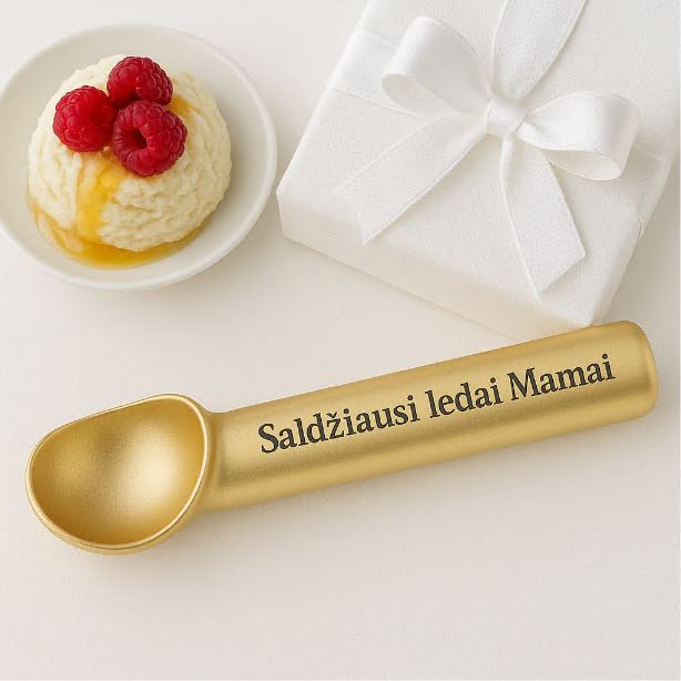 Ledų šaukštas mamai