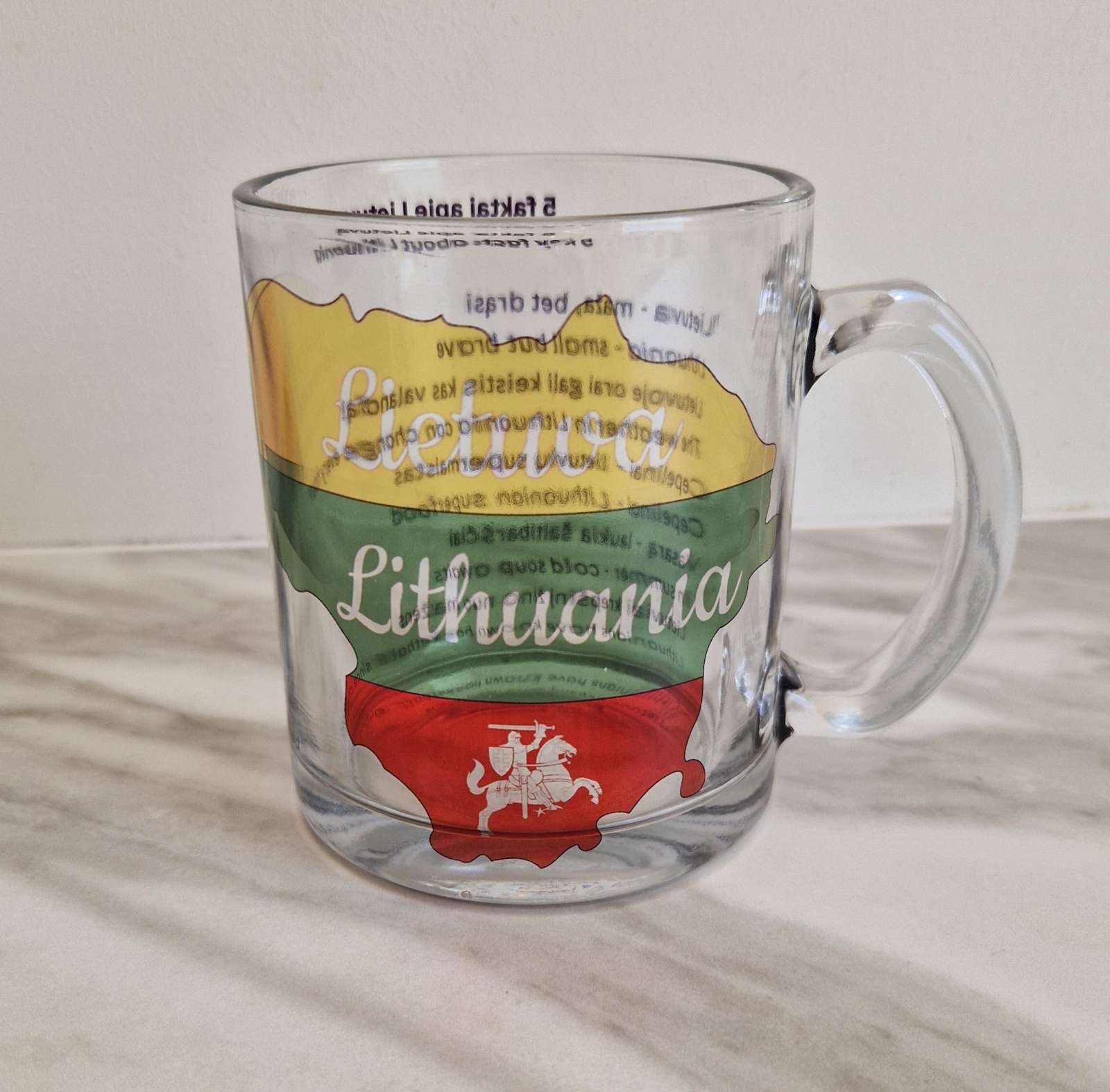 Stiklinis puodelis „Lietuva“