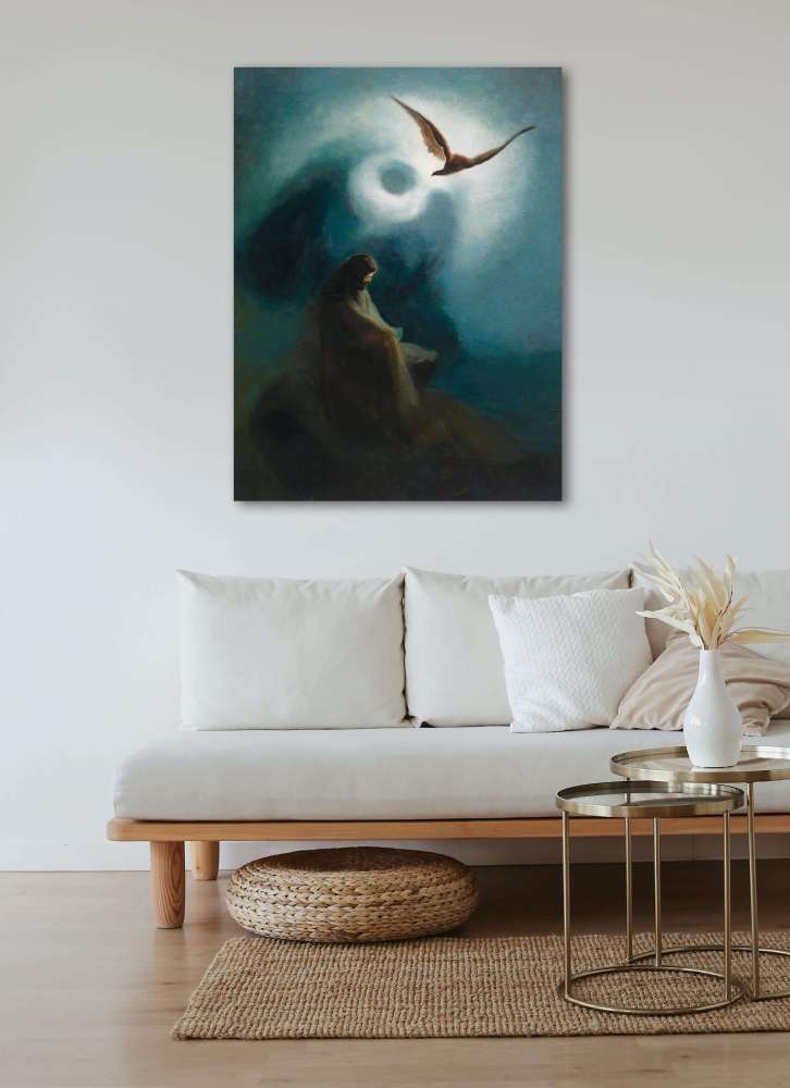 Reprodukcija „Kankinys ir nukryžiuotasis“, Karl Wilhelm Diefenbach