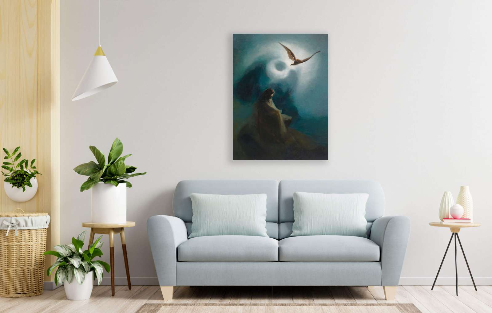 Reprodukcija „Kankinys ir nukryžiuotasis“, Karl Wilhelm Diefenbach