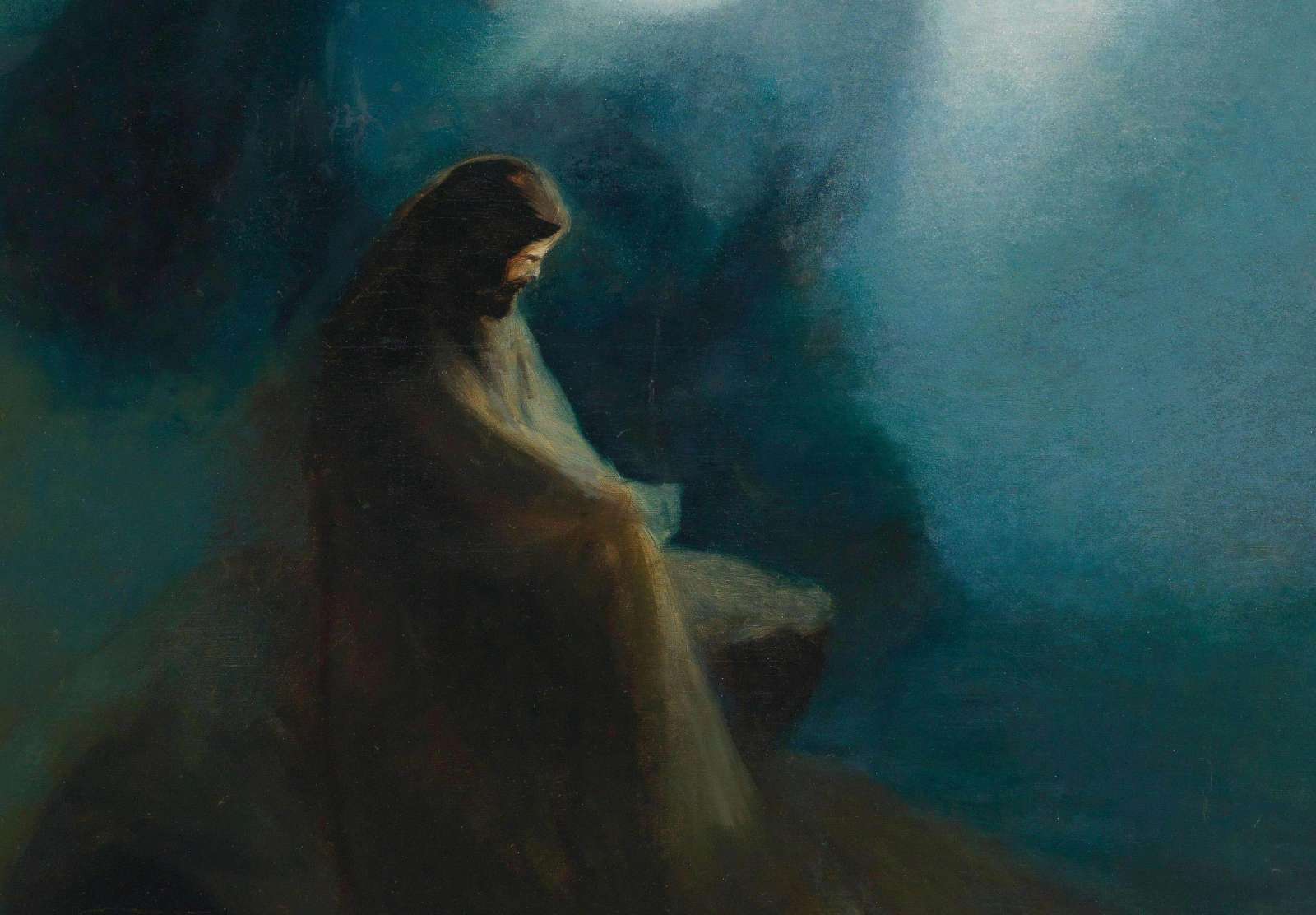 Reprodukcija „Kankinys ir nukryžiuotasis“, Karl Wilhelm Diefenbach