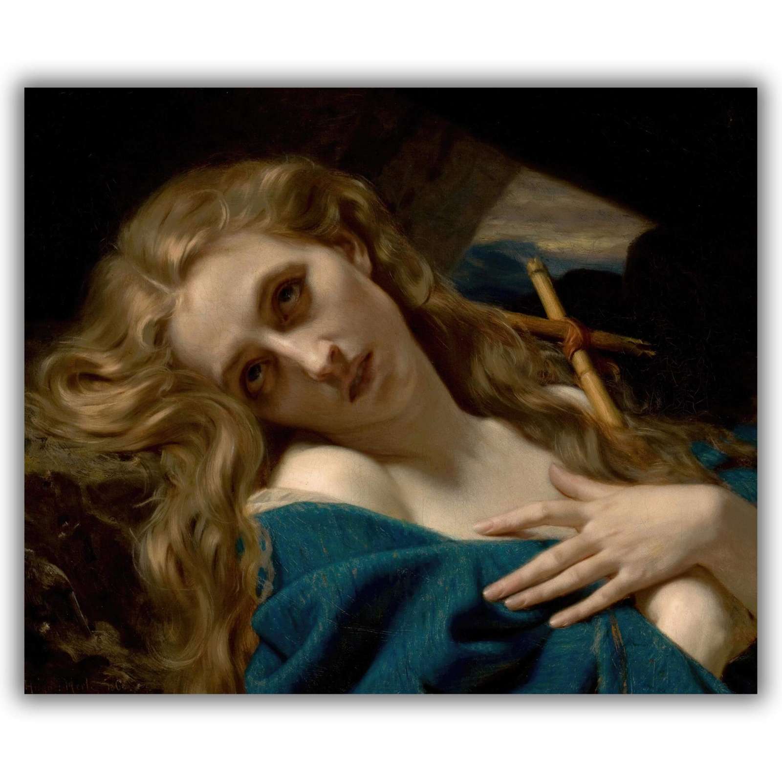 Reprodukcija „Marija Magdalietė oloje“, Hugues Merle