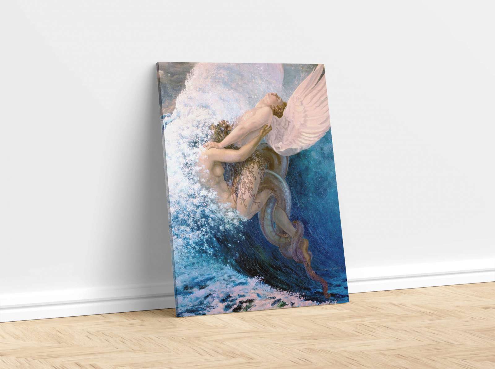 Reprodukcija „Blužnis ir idealas“, Carlos Schwabe