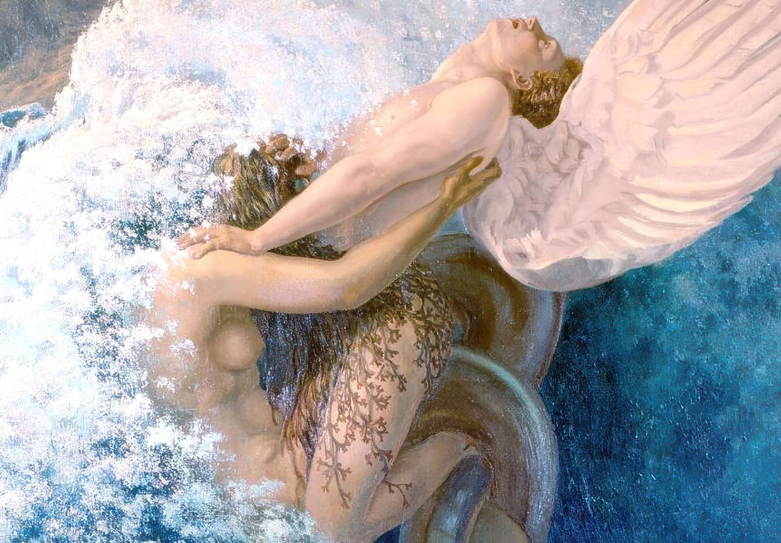 Reprodukcija „Blužnis ir idealas“, Carlos Schwabe