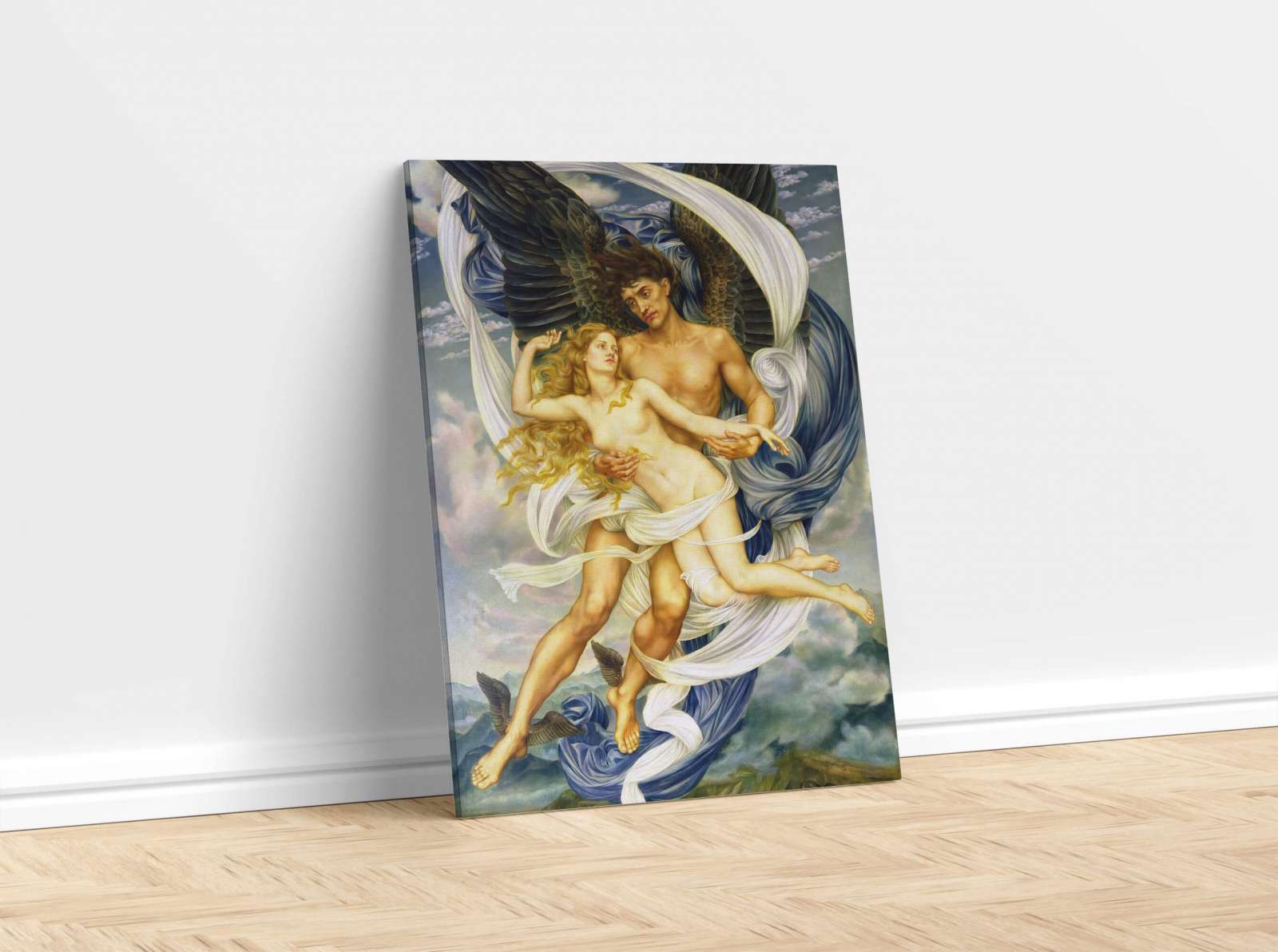 Reprodukcija „Borėjas ir Oreitija“, Evelyn De Morgan